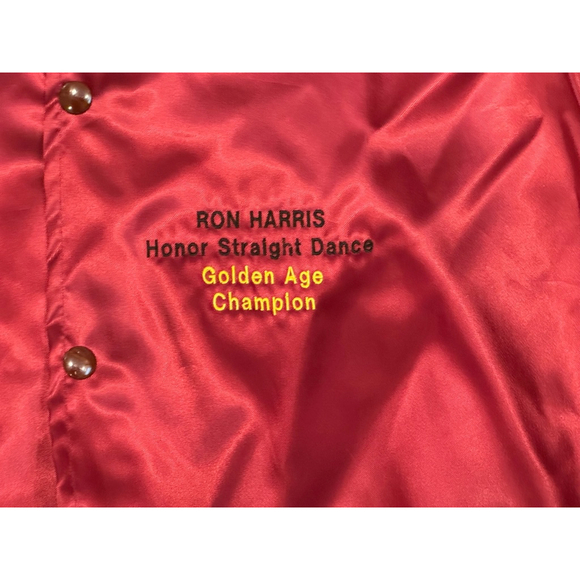 Vintage West Ark Men’s Burgundy Satin Jacket Honor Straight Dance Champi…​ - Picture 9 of 9